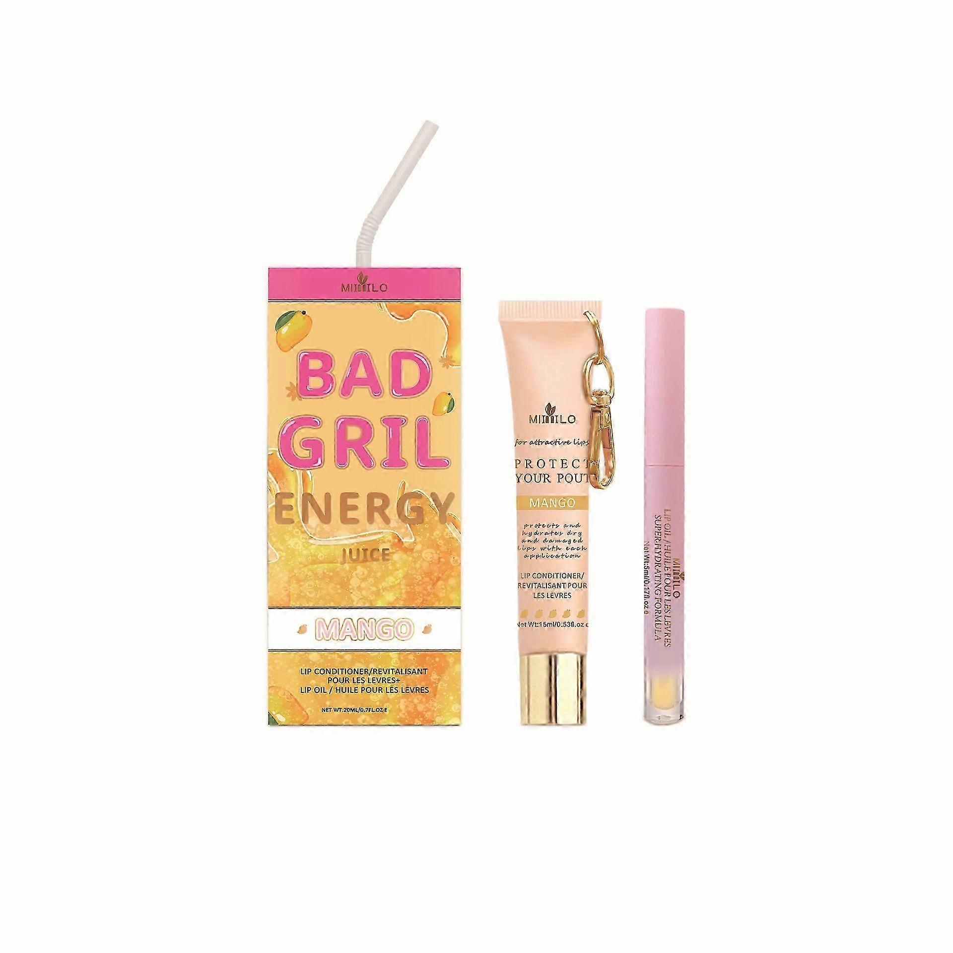 Bálsamo labial, reparador de labios, bálsamo labial, hidratante, reparación de la sequedad, set dos en uno