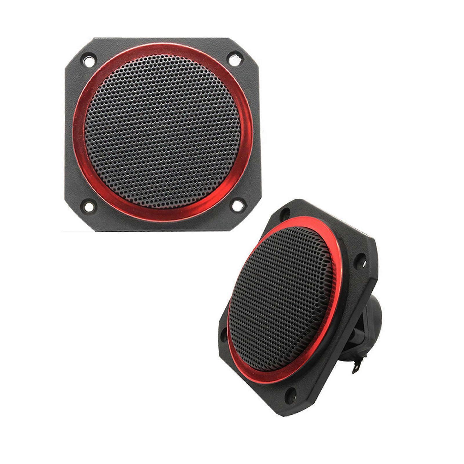 4In Square Tweeter Speakers Offering High Sound Pressure Levels Wide Frequency Ranges For Clear Sound Enhances Acoustics Multicolor