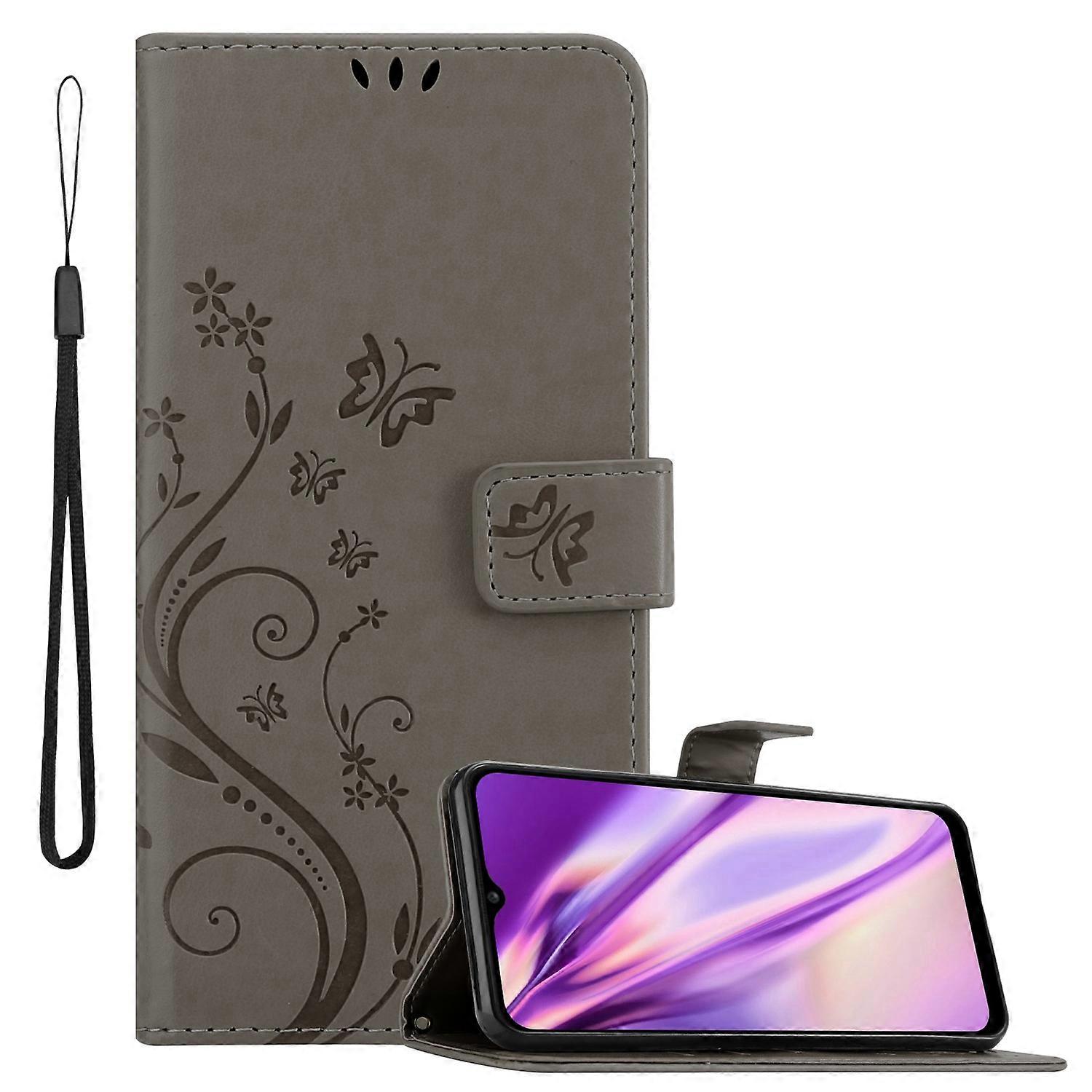 Samsung Galaxy A03s Protective Case - with Floral Pattern and Card Slot