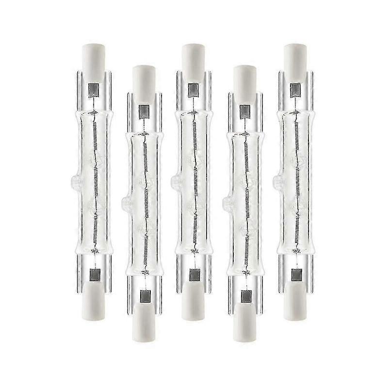 5 عبوات R7s 118 مم 300 واط 230 فولت ، لمبات خطية هالوجين R7s ، مصابيح هالوجين قابلة للتعتيم لبناء S202412273381