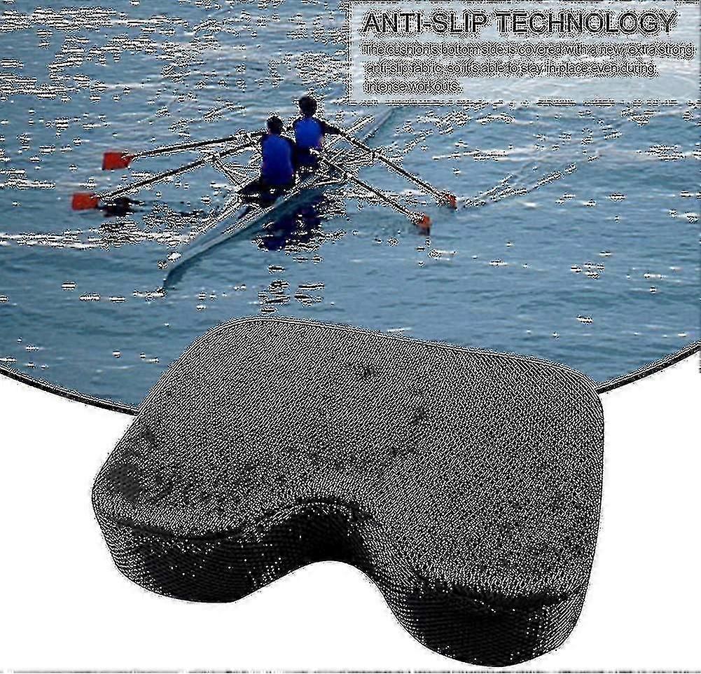 Rowing Machine Seat Cushion,  With Custom Memory Foam, Washable Cover And Straps - Rowing Machine Cushion Alternative - Rower Accessories