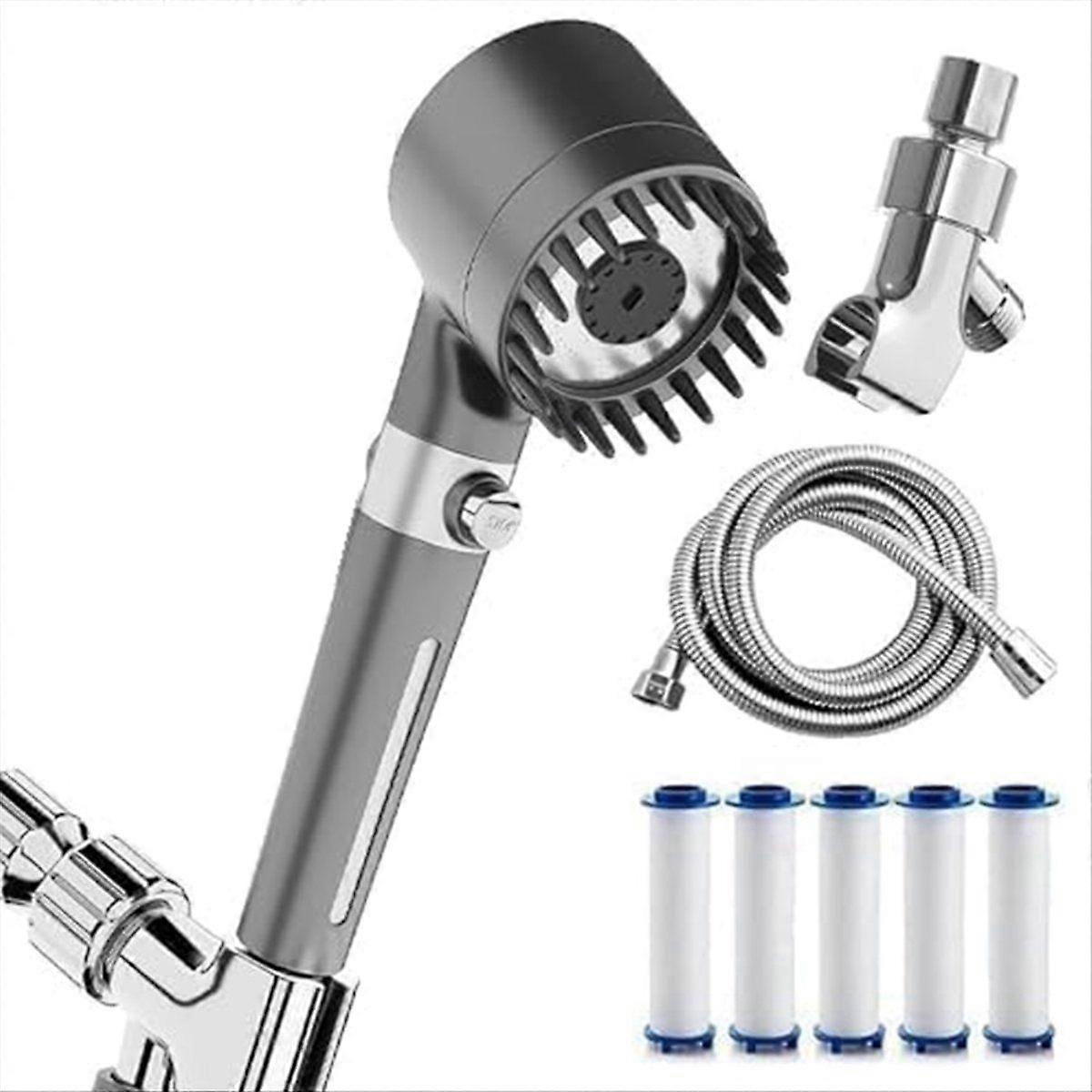 Filtered Showerhead, with Filter Shower Head, 3 Modes Hand-Held Shower, Adjustable Shower Head