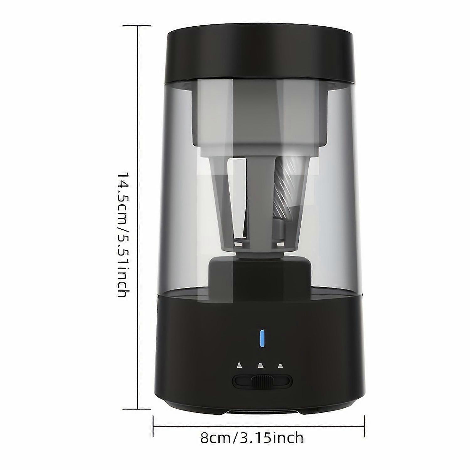 Automatic Electric Pencil Sharpener Portable Battery Powered for 6-8mm Pencil Support Hexagonal/ Tri