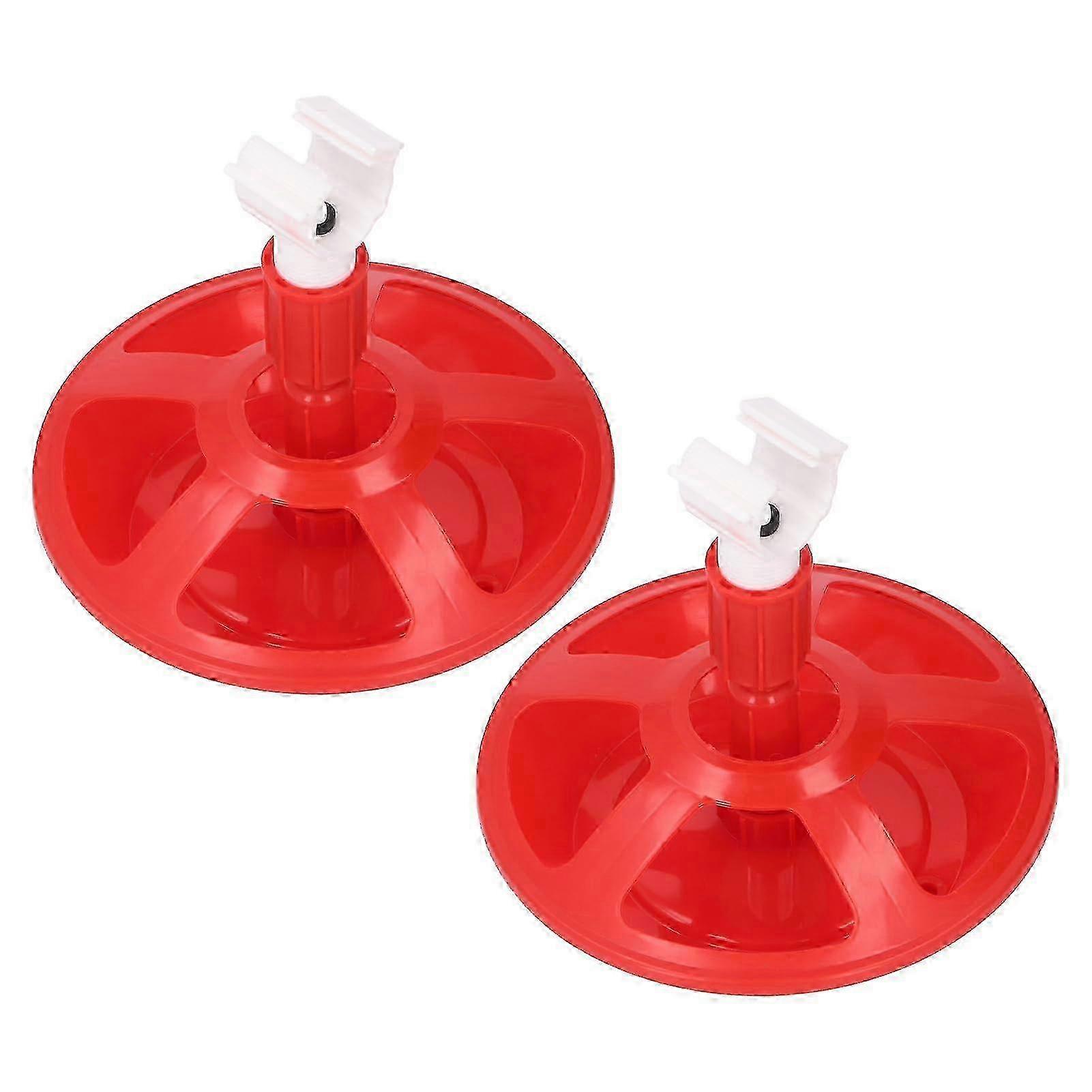 2Pcs Automatic Chicken Waterer 21cm Diameter G3/4 Round Pipe Poultry Drinking Bowl for Chickens Ducks Geese Farm Use