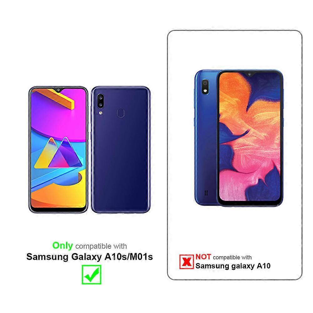 Θήκη Samsung Galaxy A10s / M01s TPU - Πίσω κάλυμμα με προστατευτικό γυαλί - Δίχρωμο