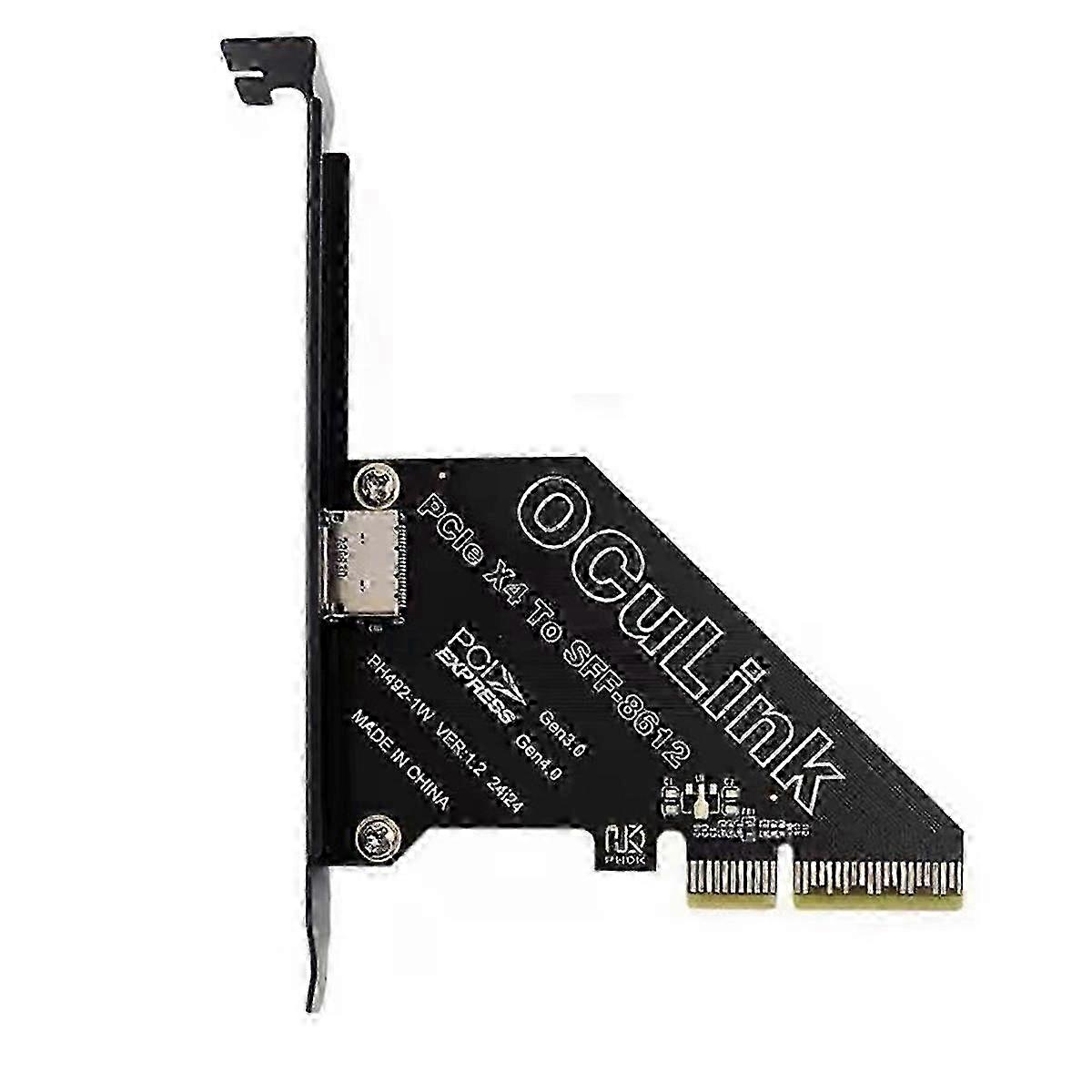 PCIe 4.0 X4 to Oculink SFF8611/8612 Expansion Card for Win/Linux