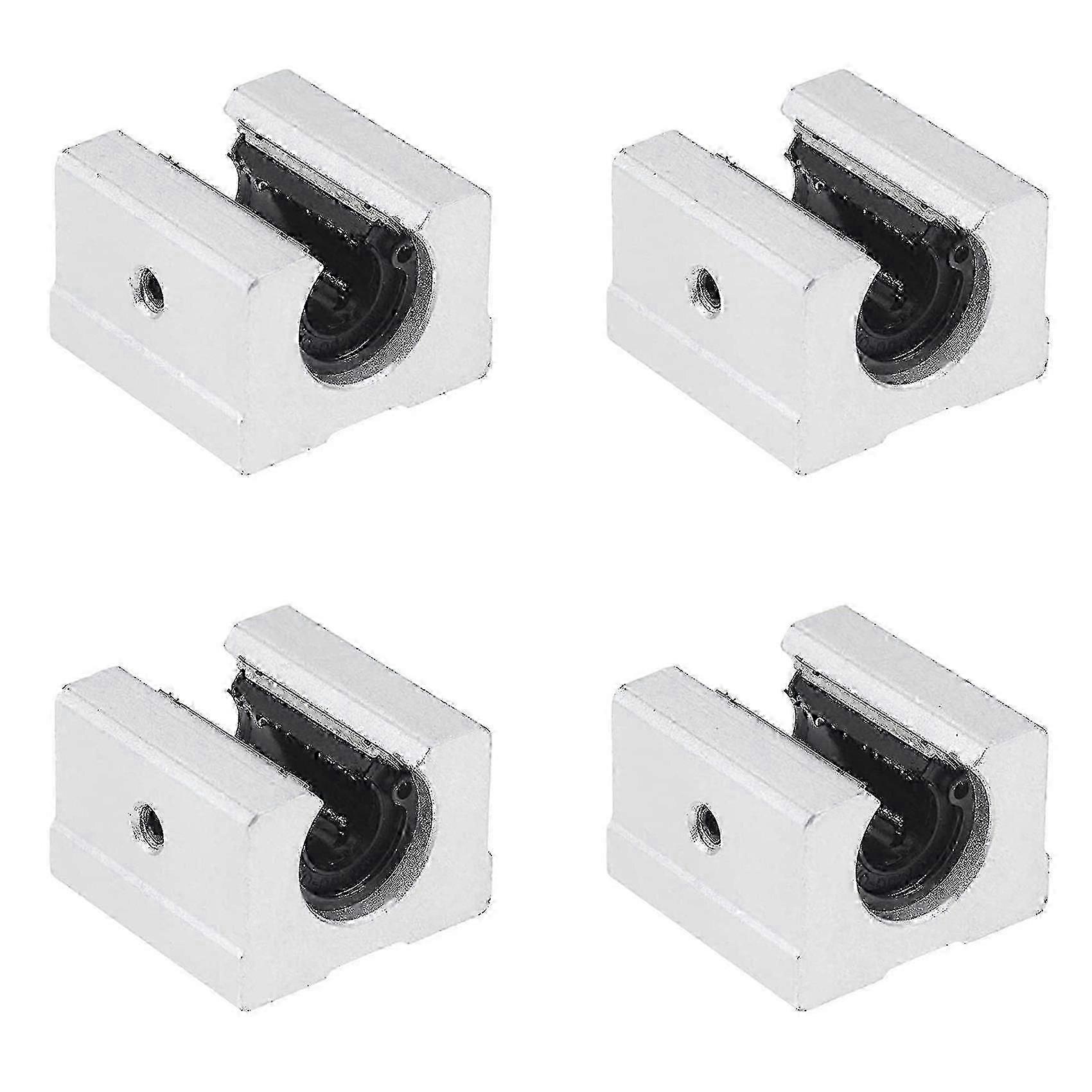 4 Pcs SBR20UU Linear Ball Bearing Slide Block for SBR20 Linear Rail Guide System