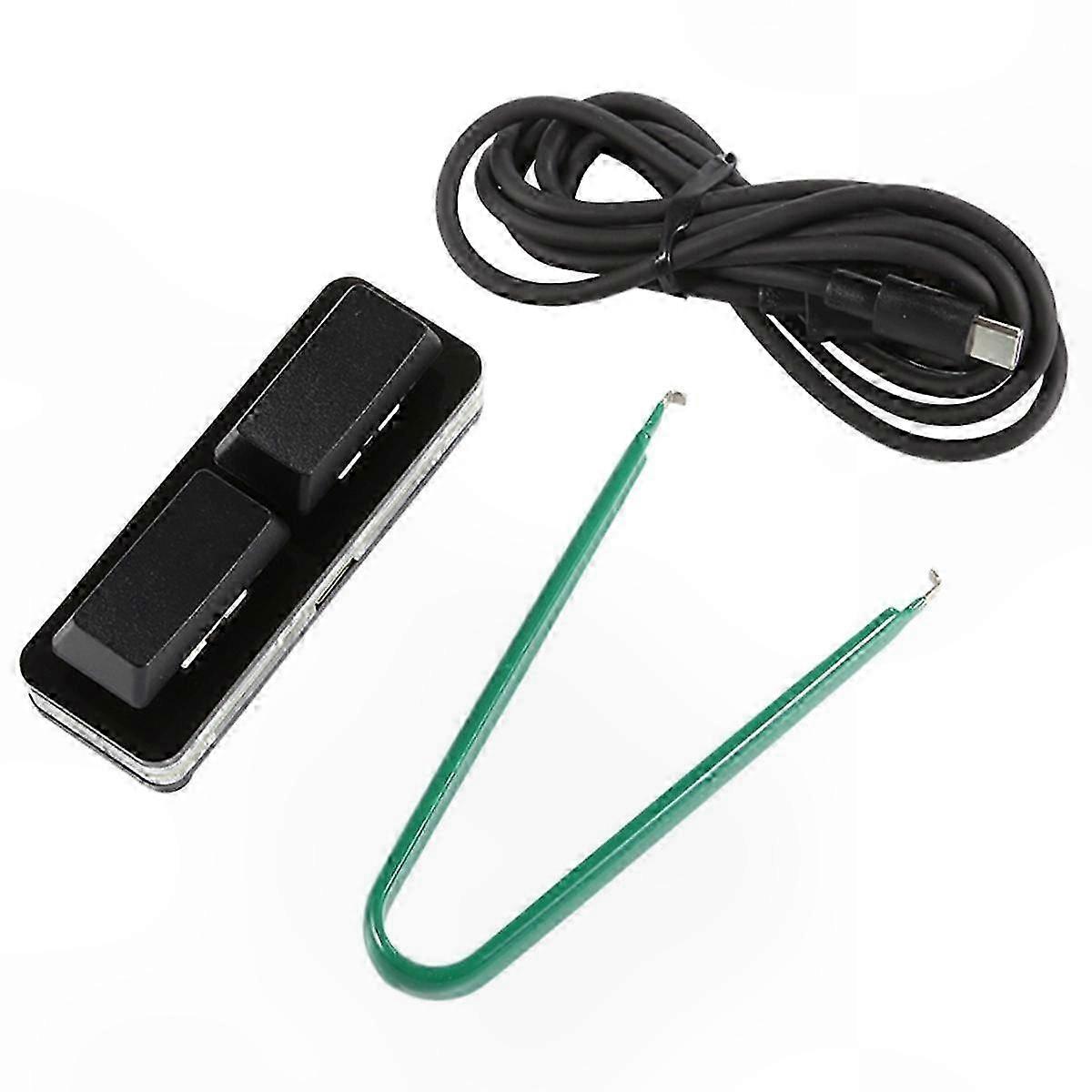 2-Key Custom Macro Keyboard, Hot-Swappable USB Mechanical Switch, Programmable Shortcut Keys