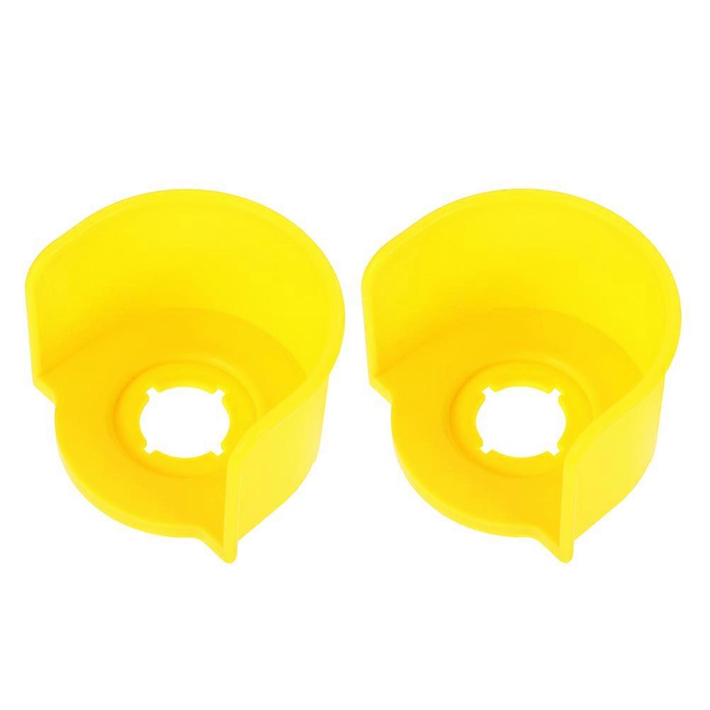 Emergency Stop Switch Cover Plastic Button Shield for Machinery 2Pcs