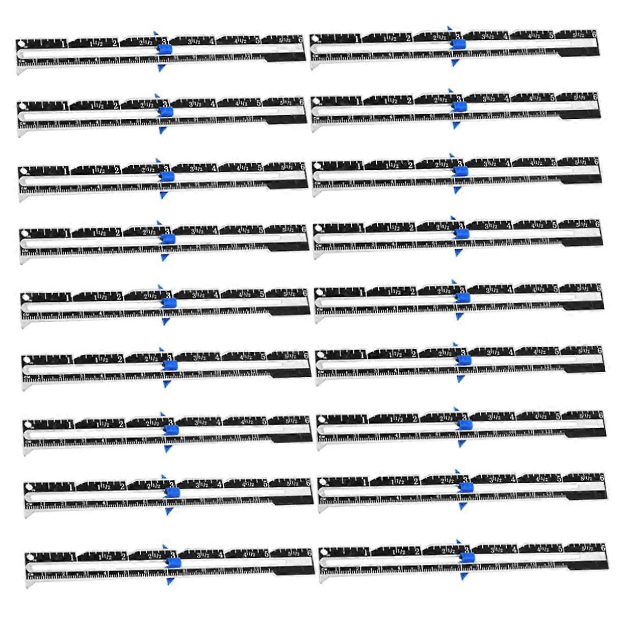 18 Pcs Sewing Gauge Set with Sliding Ruler for Quilting, Fabric Marking & Buttonholes