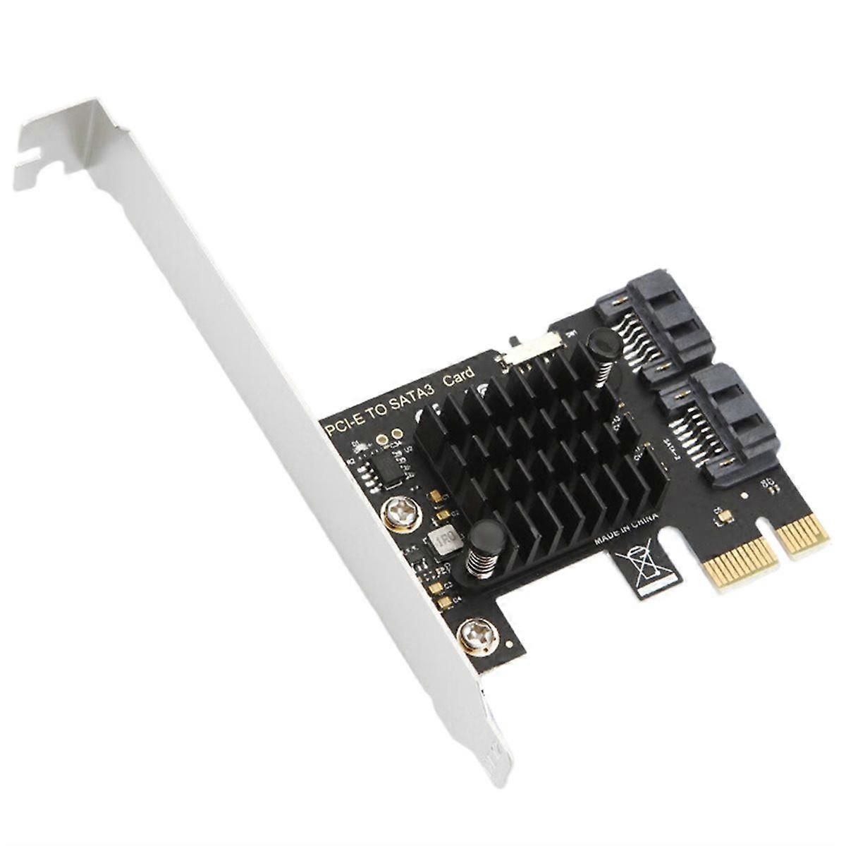 PCIe 3.0 Expansion Card ASM1061 2-Port 6Gbps Controller