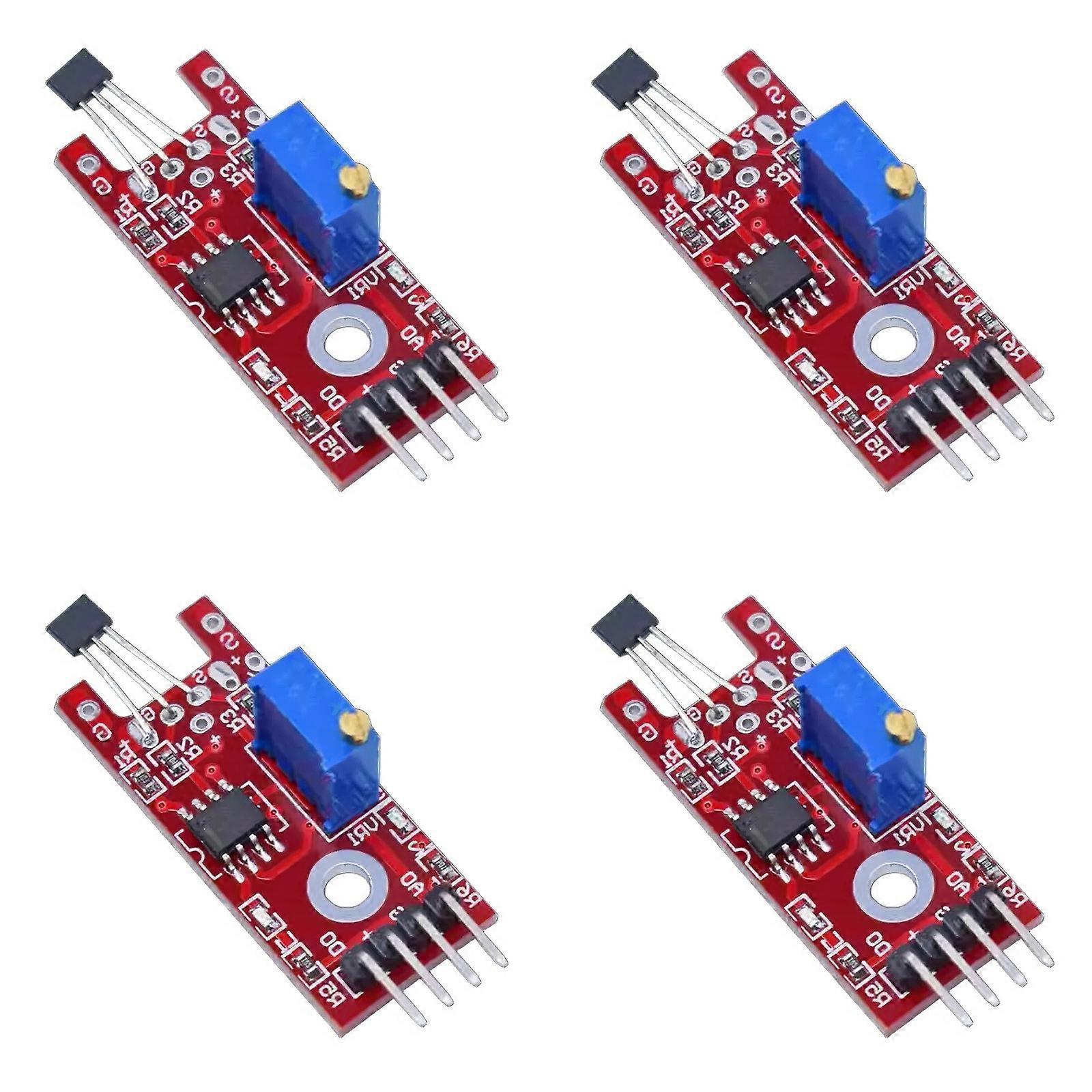 KY-024 Linear Magnetic Hall Sensory Board Switching Speed Counting Hall Sensory Module Replacement for Robotics Project Multicolor