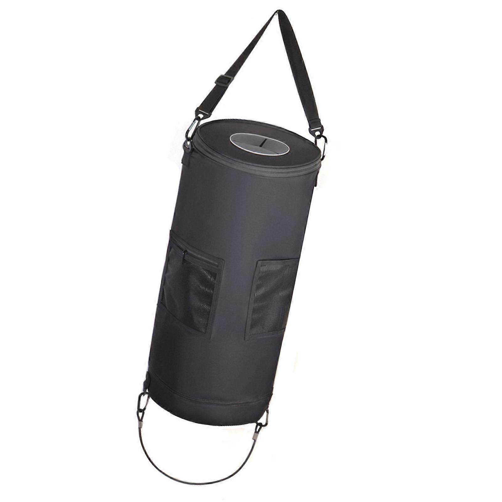 Multipurpose Waterproof Folding Pouch Marine Grade Trash Container for Campers Traveler Small Oxford Fabric Design Multicolor