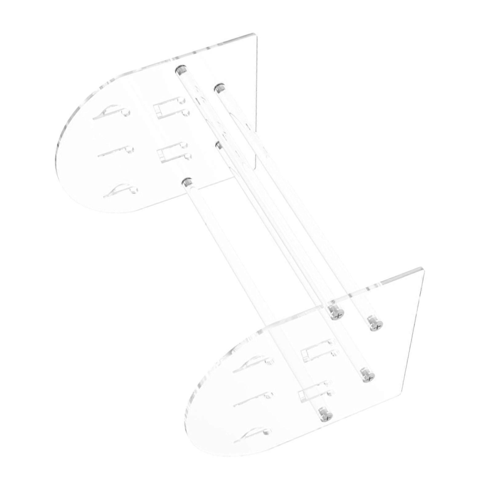 Acrylic Vinyls Record Display Stand Transparent Album Showcase Shelf for Music Lovers Books and Magazine Storage Rack Multicolor