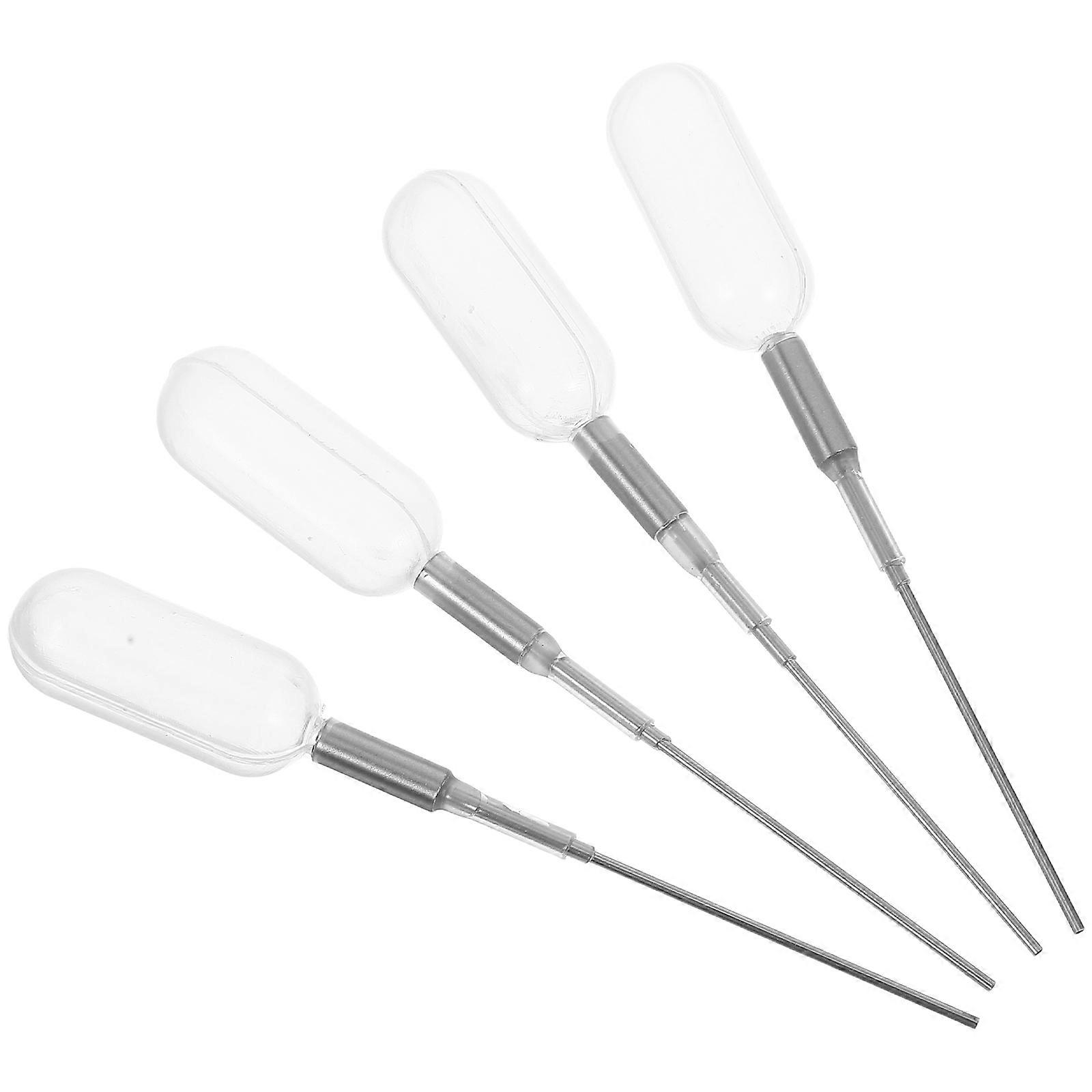 Essential Oil Pipettes Dropper for Liquid Transfer 4Pcs Clear Plastic Tool