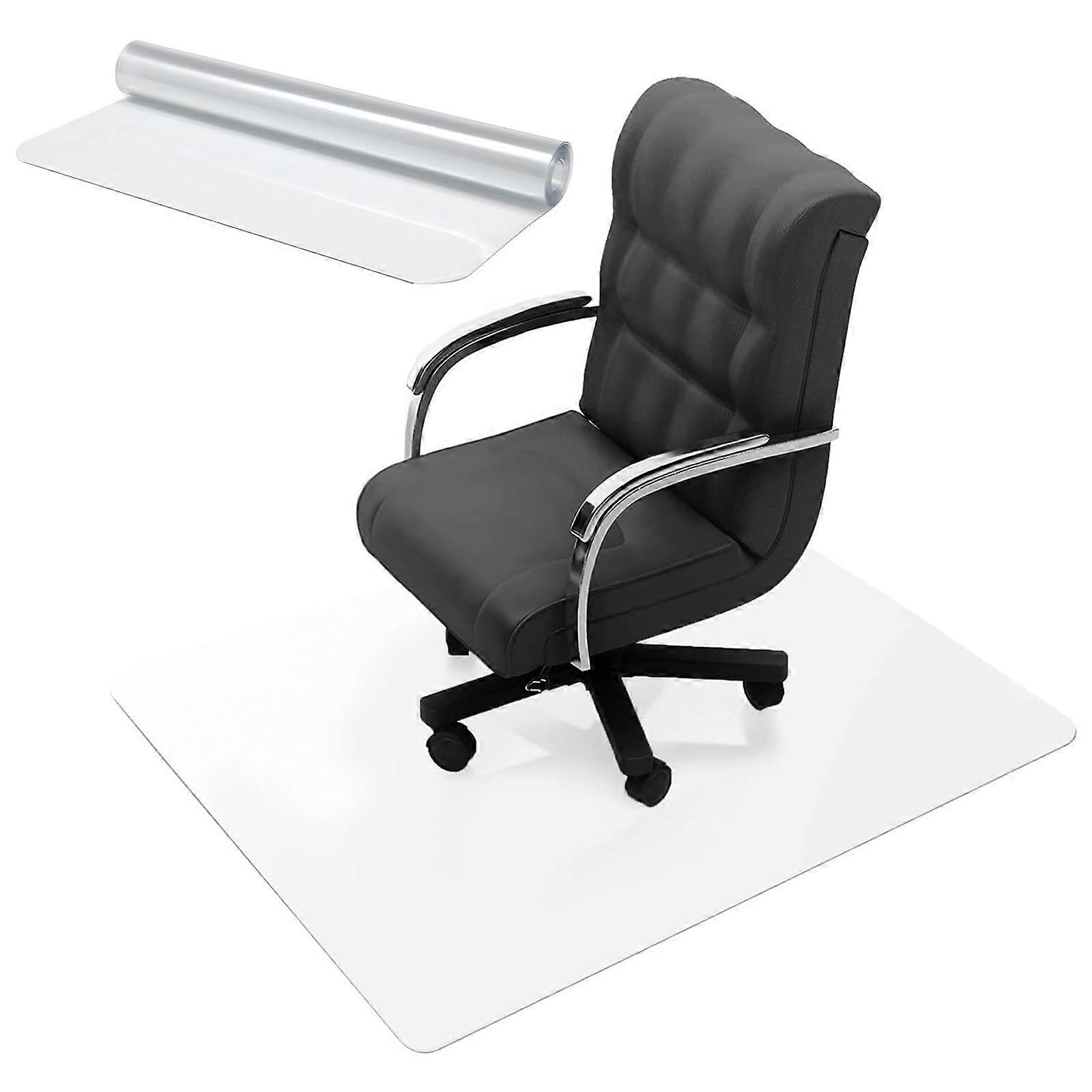 Clear Office Chair Mat for Hard Floors Transparent Plastic Desk Floor Protector 1mm Thick Multiple Sizes