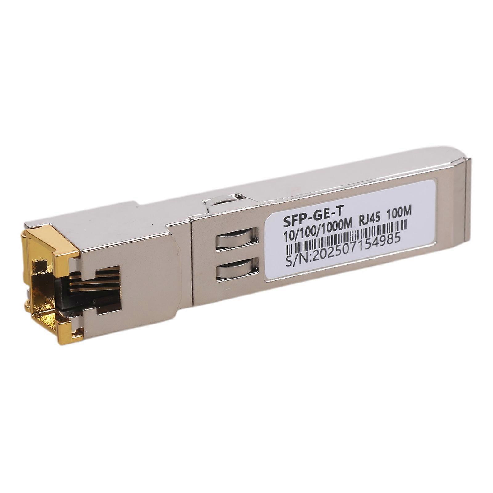 SFP Module RJ45 Switcher 1000BASE 10/100/1000M SFP to RJ45 Copper Ethernet Module Gigabit SFP Transceiver Adapter Multicolor