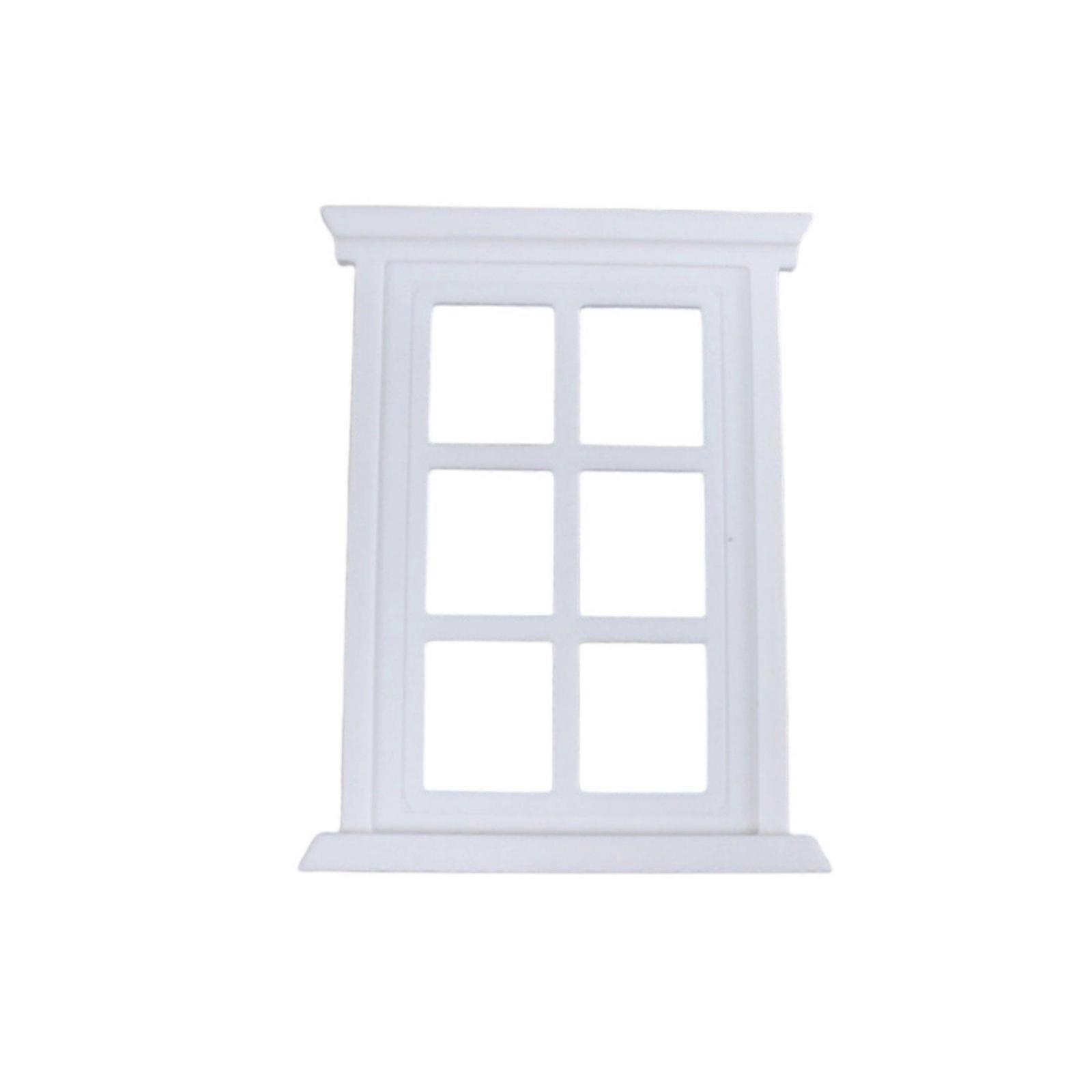 1/12 Scale Architectural White Dollhouses Window Blank For DIY Crafting And Miniature Model Building  S
