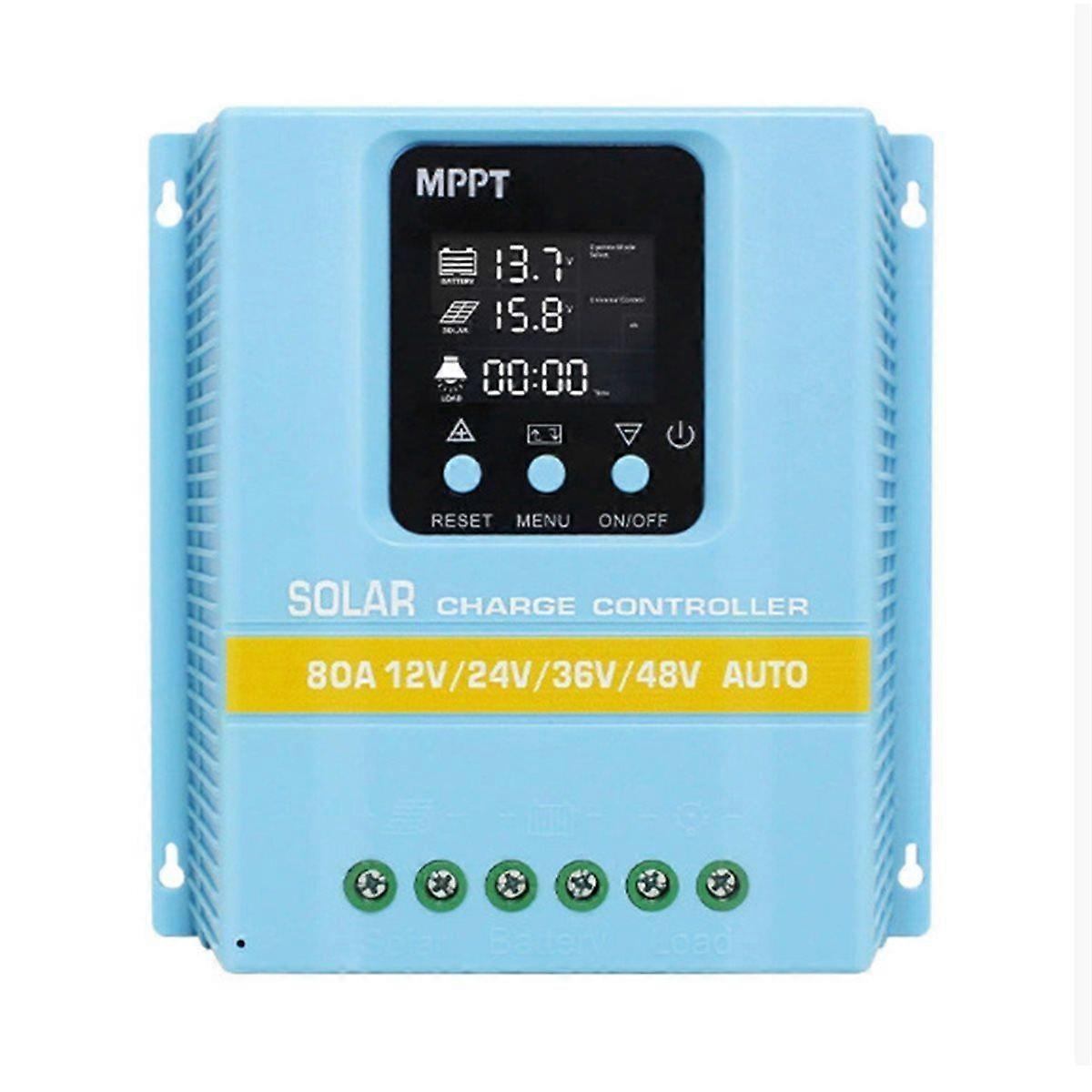 MPPT Solar Charging Controller 12V 24V 36V 48V Automatic Identification 80A