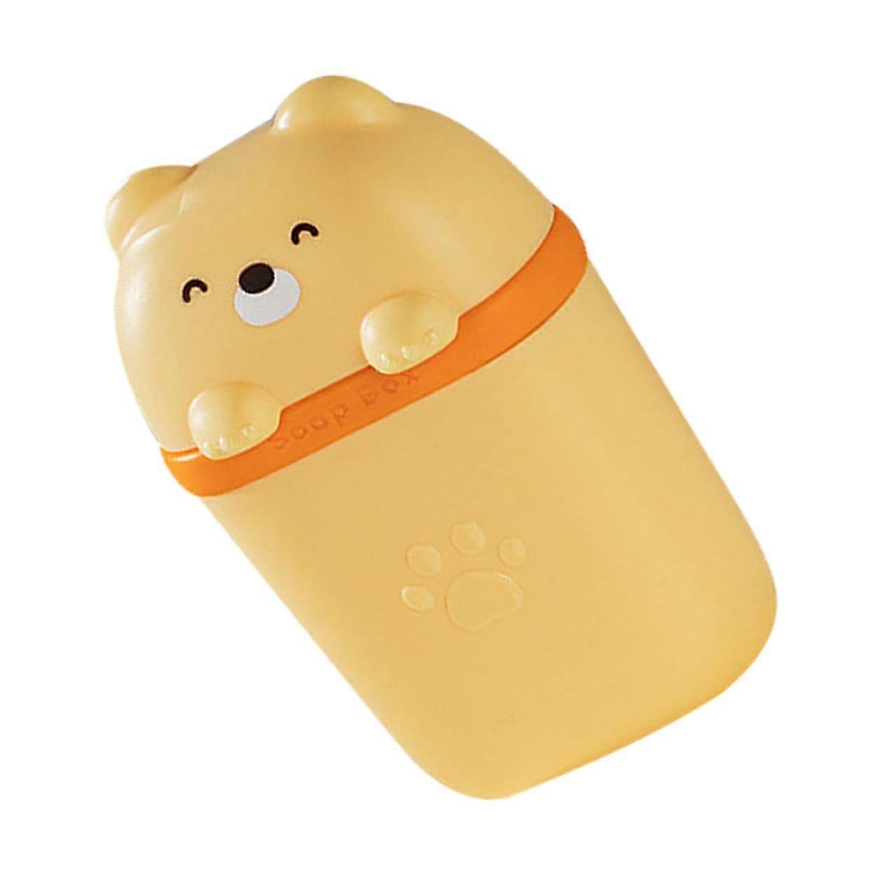 Shaped Travel Soap Case with Lid, Leakproof Drainage Container for Bathroom, Shower, Camping