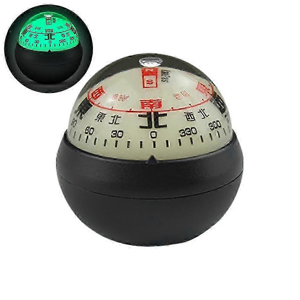 Compass for Car Dashboard Compass Ball Shockproof Waterproof Luminous Ball