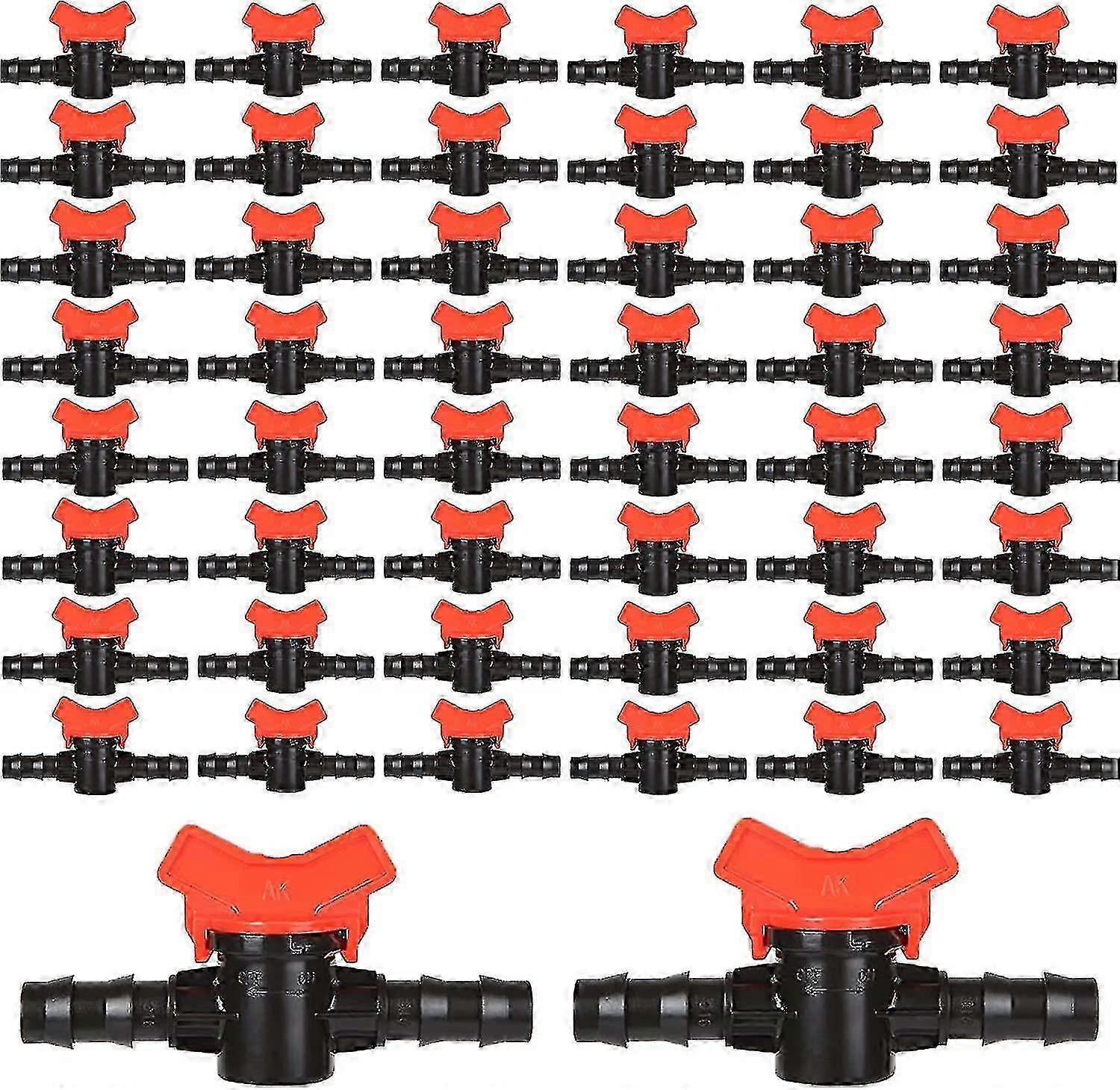 مجموعة من 50 صمام الري خرطوم ، خرطوم توصيل 16 مم صمام بلاستيكي للحديقة لنظام الري f74