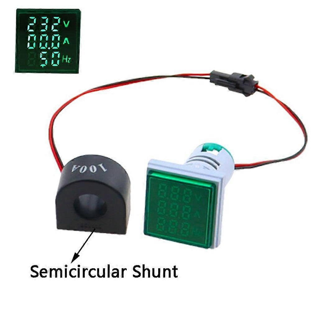 3-in-1AC50~500Vdigital voltmeter Hertz frequency meter Current voltage indicator