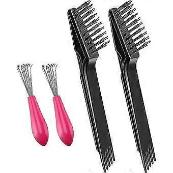 Hair Brush Cleaner 4pcs Comb Rake Tool SZRH A