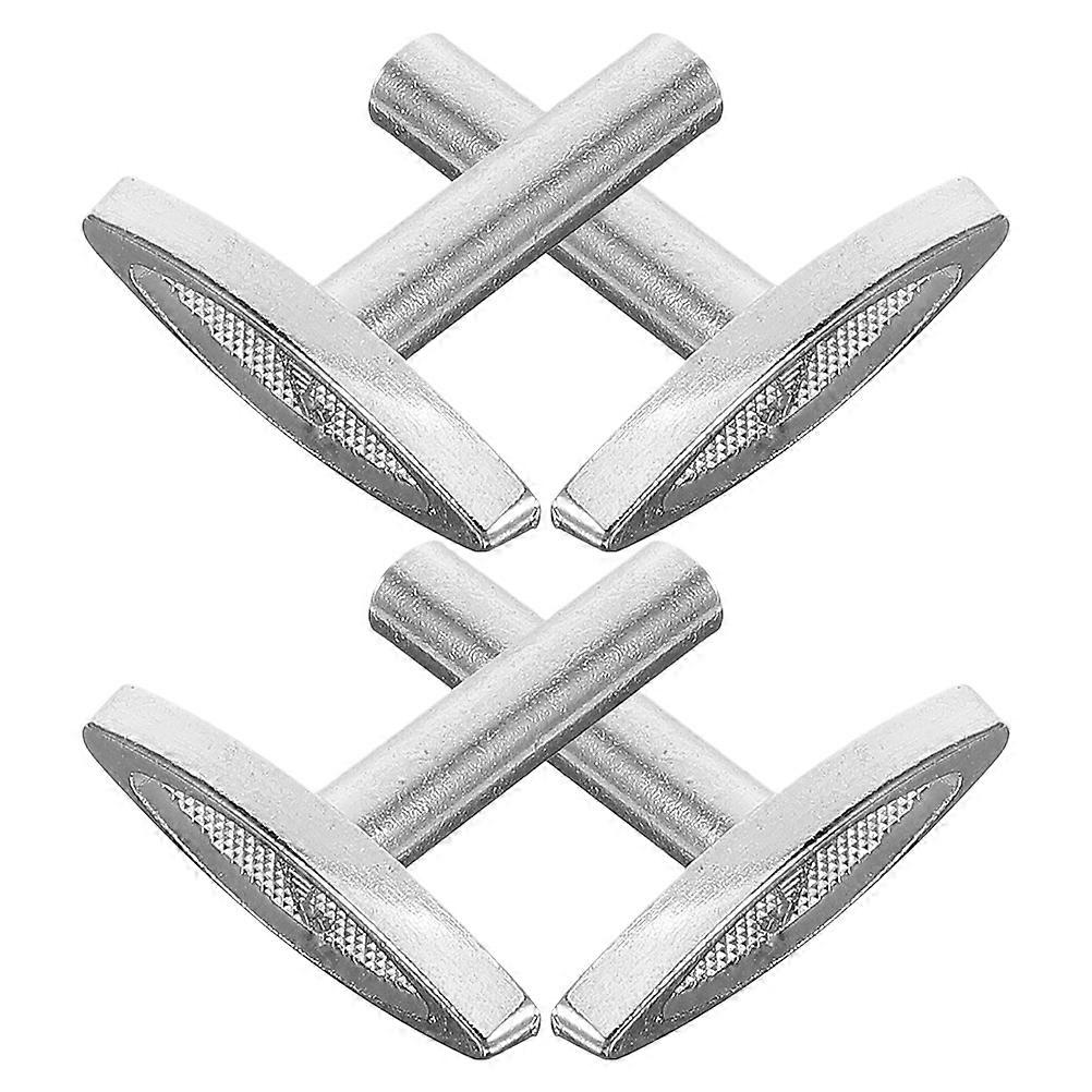Music Box Winding Keys Iron 4Pcs Replacement Handle for DIY Silver Set