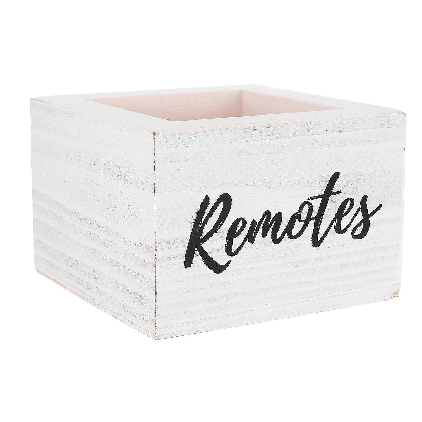 Wooden Remote Control Storage Box for Storage Desktop Organizer