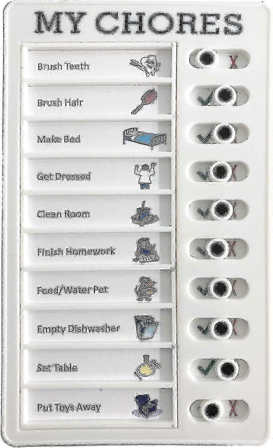 Reusable Daily Chore Chart for Kids - Planner Board