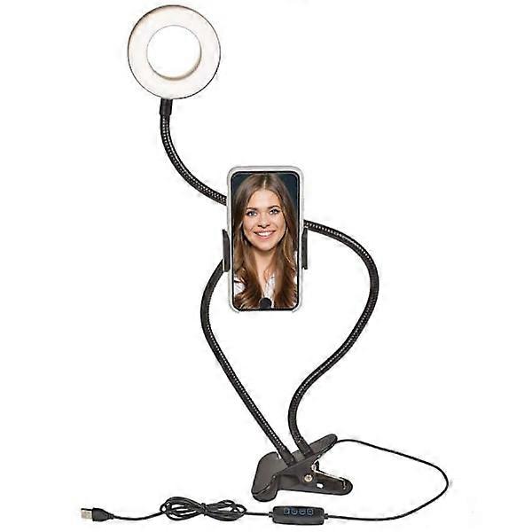 Vlog & Streaming Package for Mobile - LED Ring & Holder Black