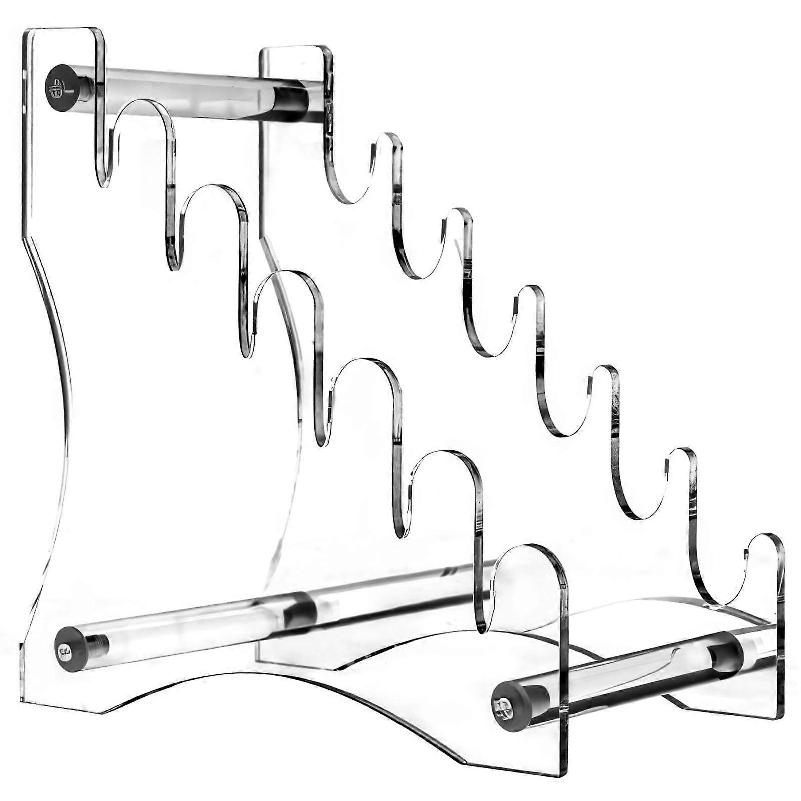 Detachable 6Tier Acrylic Knife Display Stand, Clear SpaceSaving Knife Storage Rack Organizer
