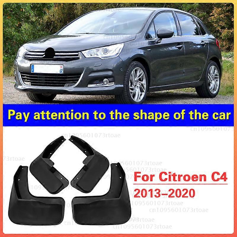 MudFlaps For Citroen C4 C4L 2013-2020 Mud Flap Splash Guard Mudguards Front Rear Fender Auto Styline Car Accessories
