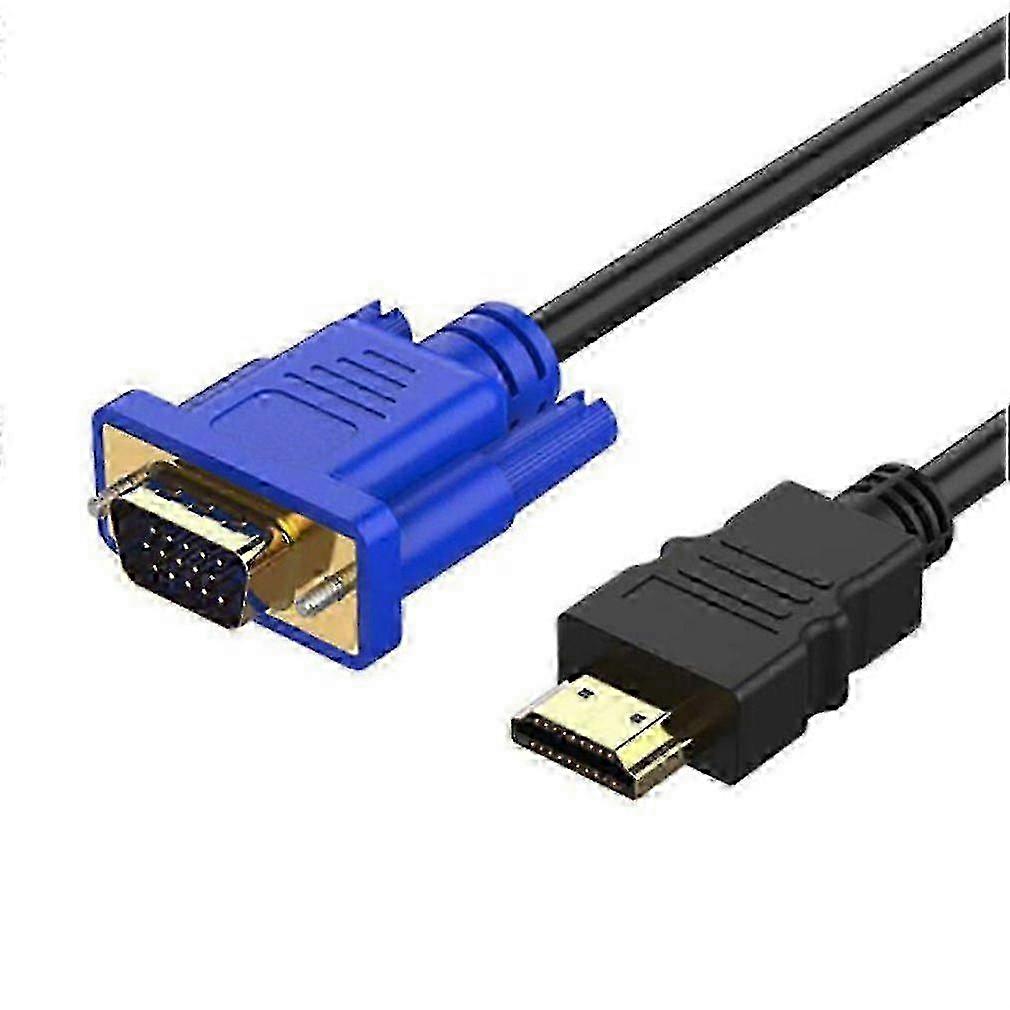 1.8m HDMI To VGA Converter Cable For High Definition Video Connection Between HDTV And Computer Monitor With Gold Plated Connectors