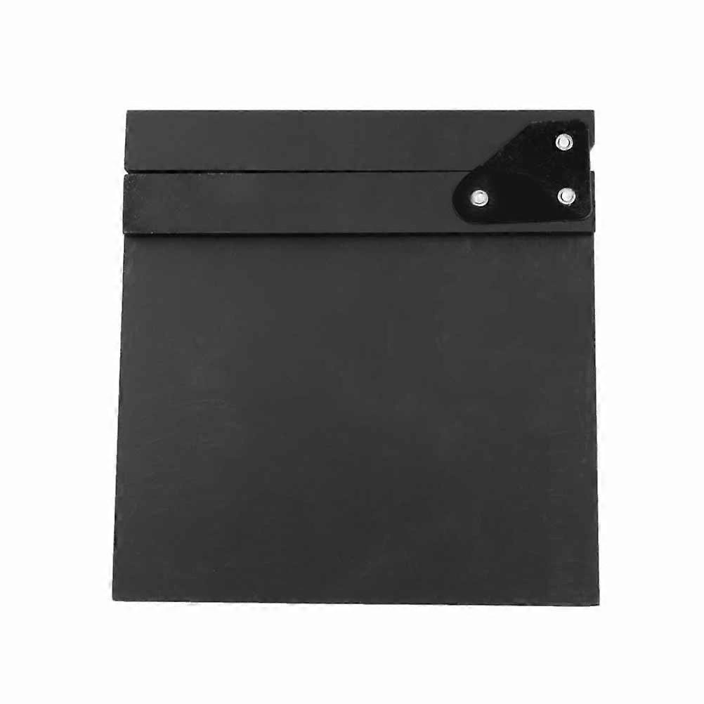 Claquete para filmagem em material sintético com verso branco e ímã preto, 7,8 x 5,5 polegadas
