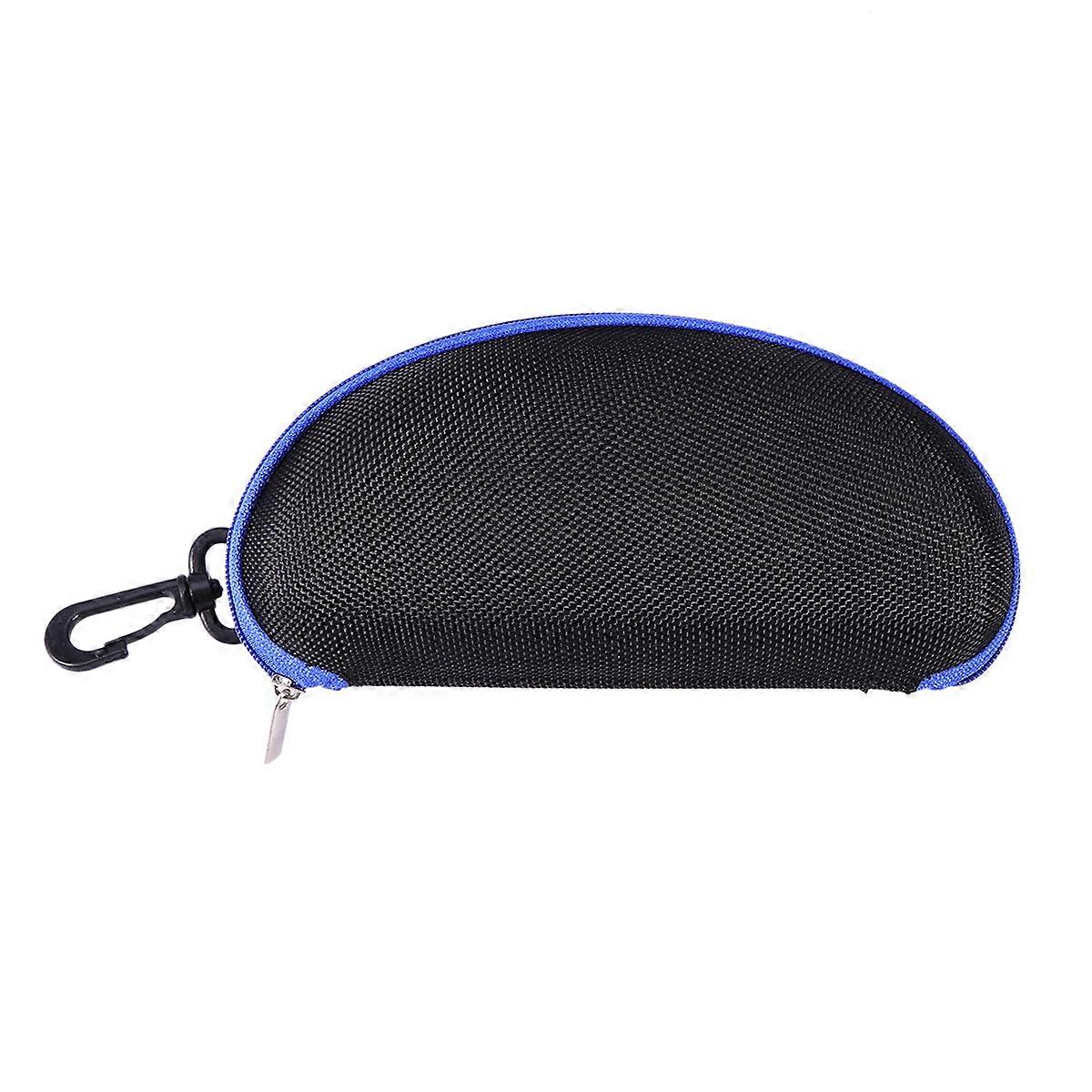 Glasses Storage Box for Storage Use Portable Oval Shape 2Pcs Blue