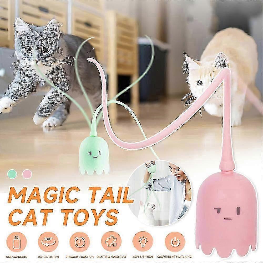 Magic Tail Interactive Cat Toy USB Self Play for Kittens