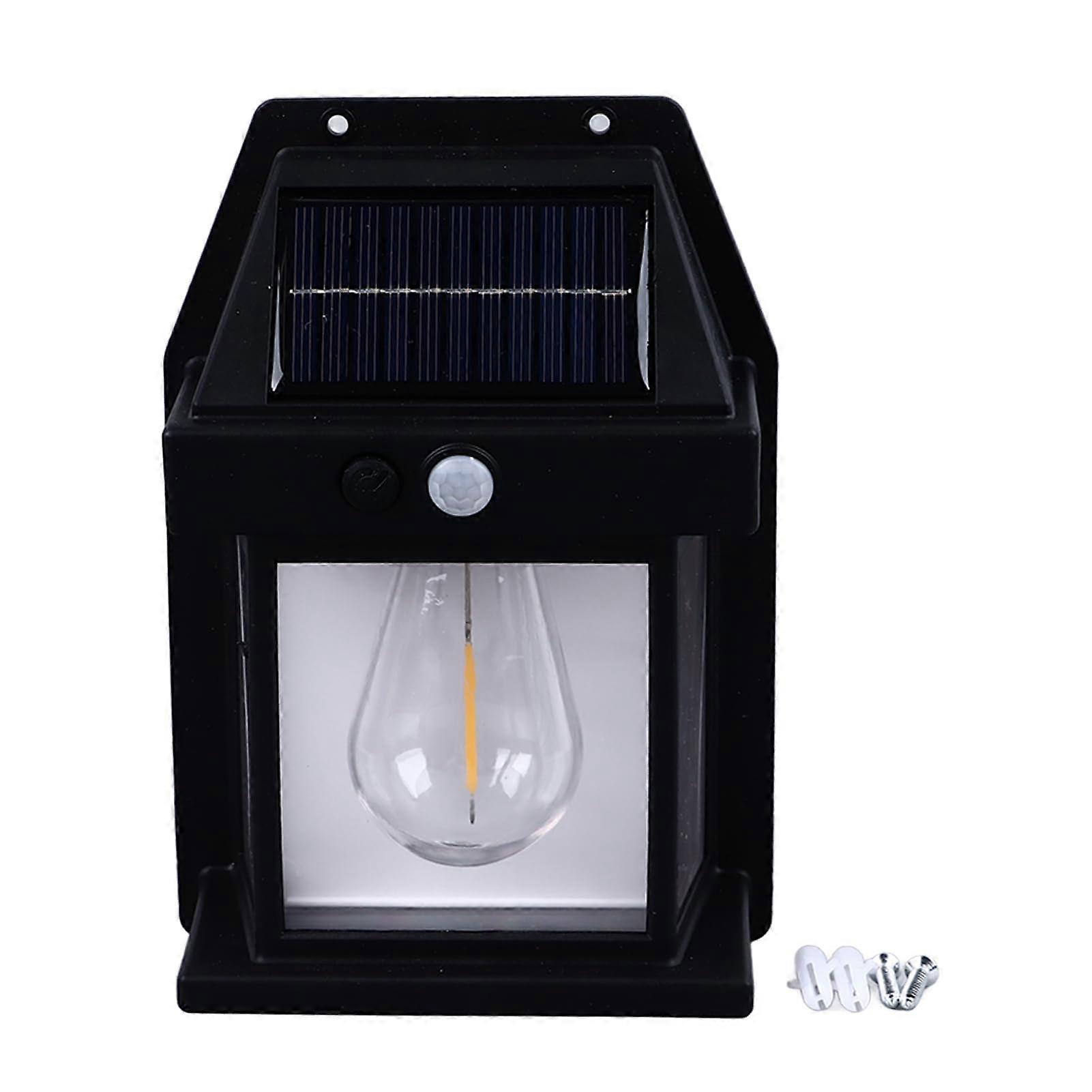 Outdoor Solar Motion Sensor Wall Light Waterproof with Dusk to Dawn Security for Garden Patio Yard