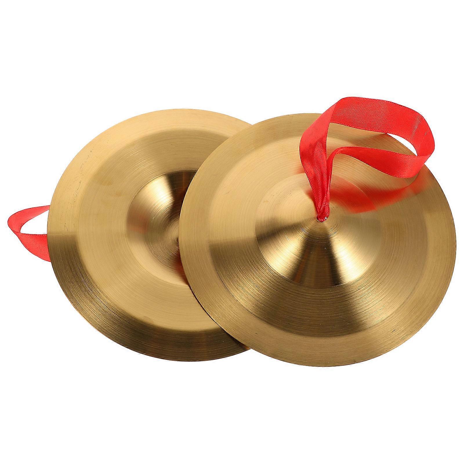 Metal Finger Cymbals for Performance 1Pair Belly Dancing Orff Instruments