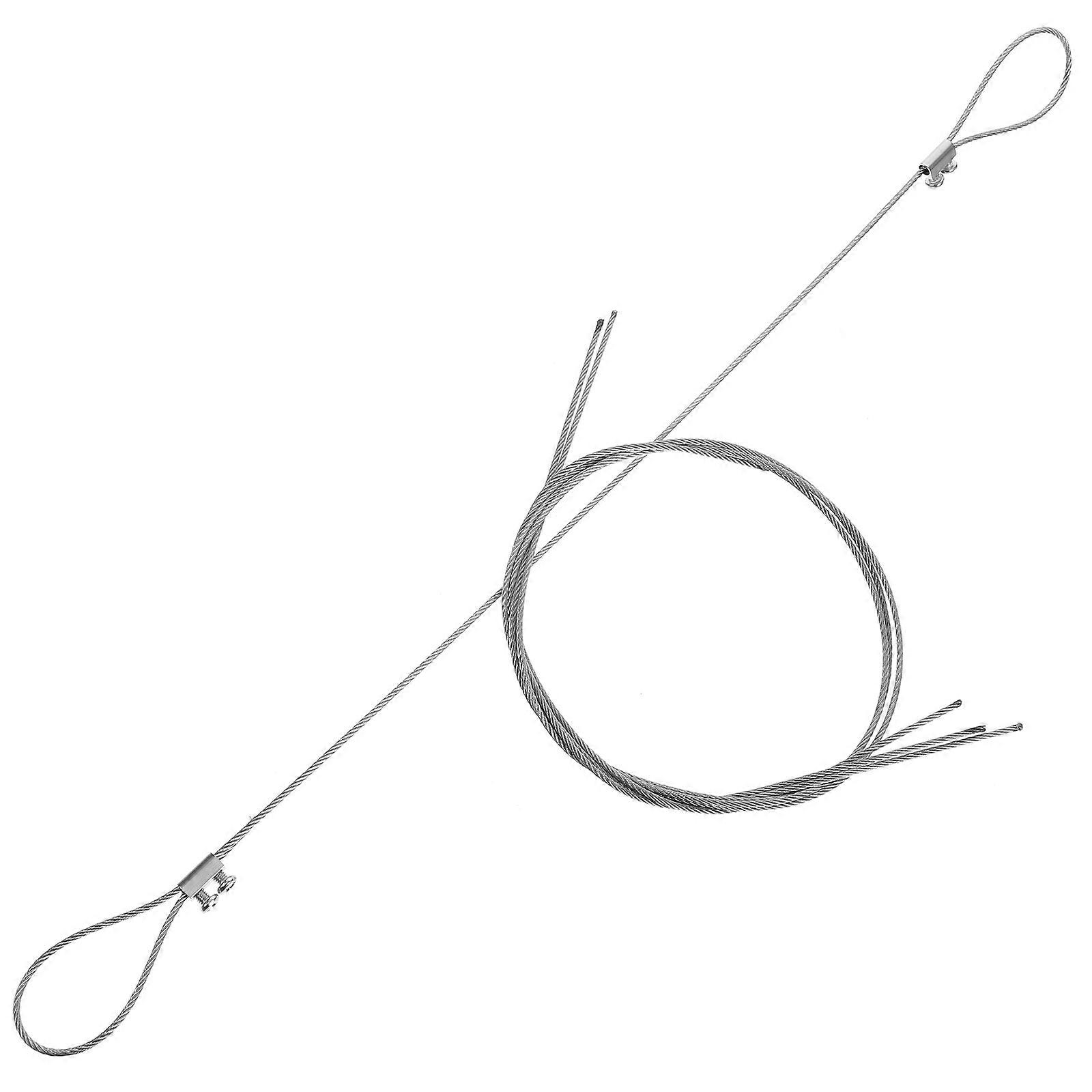 Silver Luggage Hanging Wire Kit Cable System 1Set for Flexible Adjustment