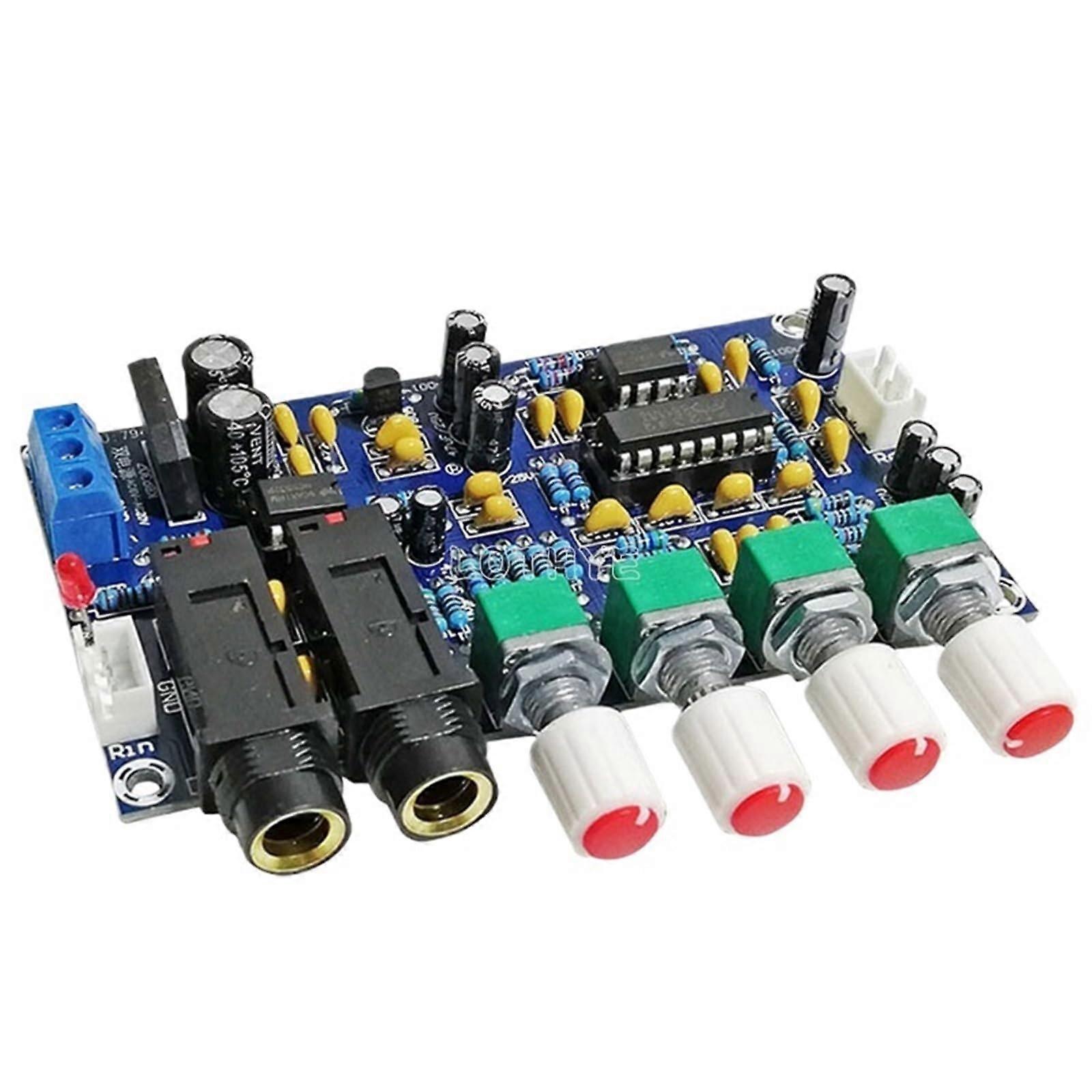 Dual Power CD2399 Microphone Reverb Board with Karaoke Delay Effects AC12V Amplifier Module