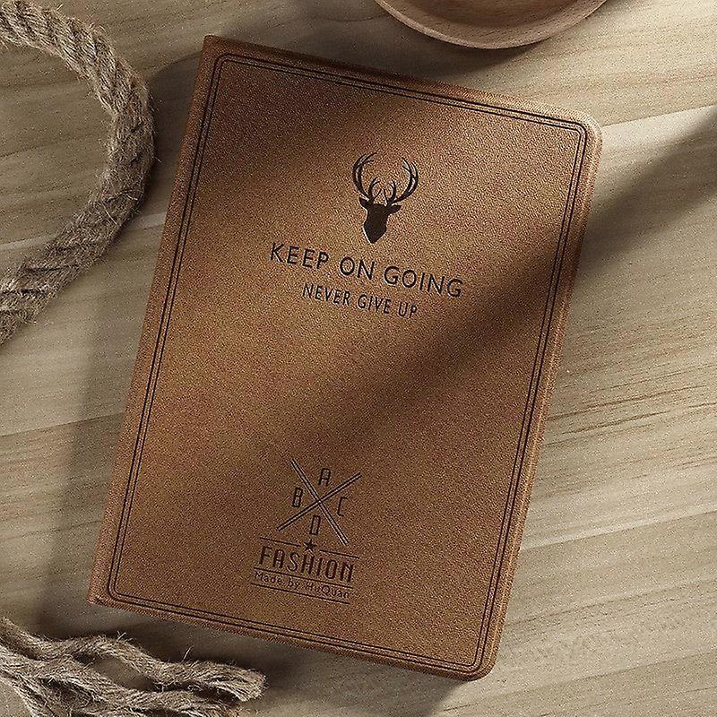 Stylish Case For Ipad Mini6/mini7 8.3" Deer Head Camel Soft Leather