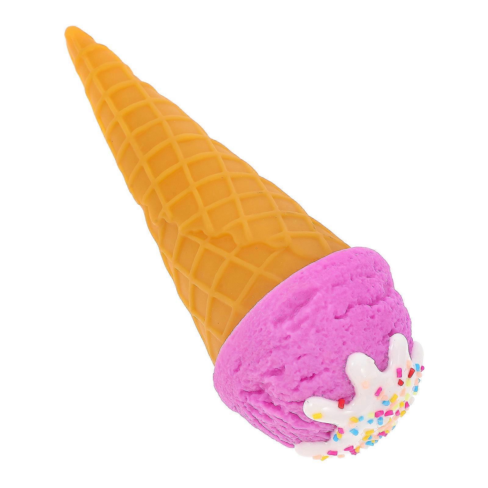 Realistic Ice Cream Cone Decoration for Decor Plastic Model
