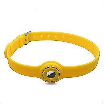 Pet Collar Design Hollow Out Anti-Lost Protective Cover Case Silicone Strap Compatible For Apple AirTag Tracker 25-26