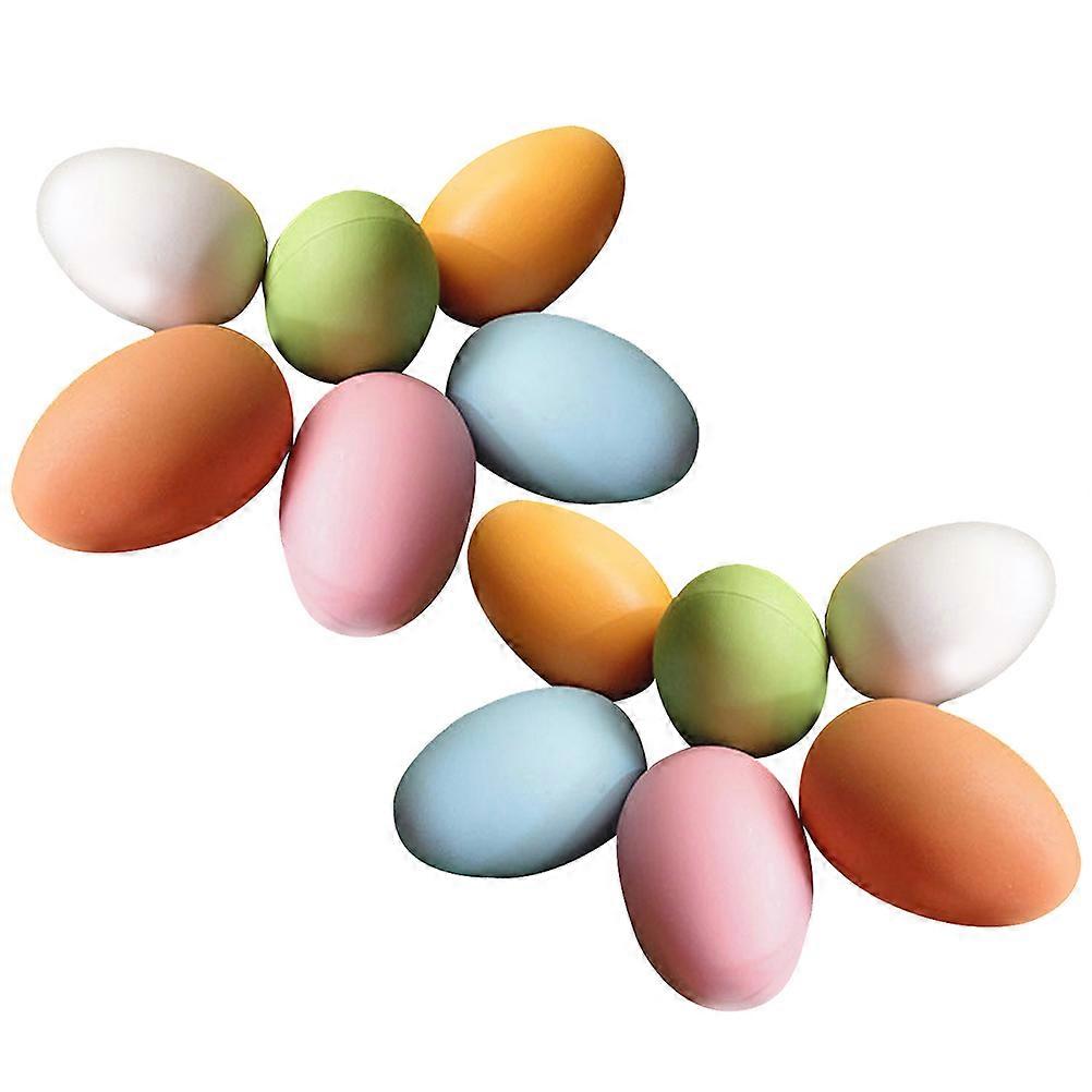 Plastic Easter Egg Plastic Eggs for Festival Decoration 12Pcs Set