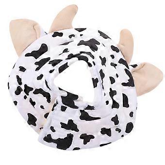 Cat Collar Plush Cotton Neck Cone for Pet Surgery Collar White