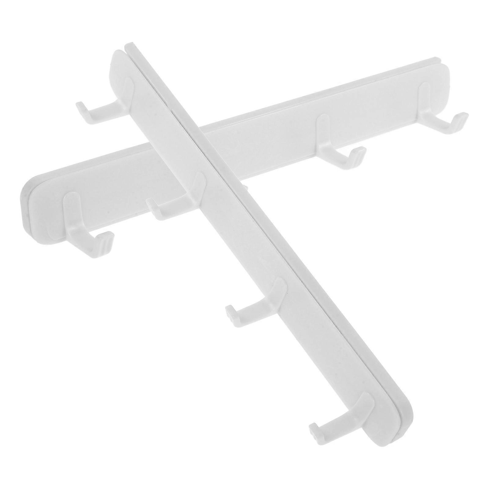 Kitchen Row Hook Adhesive Utensil Rack for Under Desk Storage 4Pcs