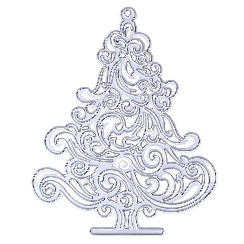 Christmas Tree Die Cuts Cutting Die Decorative Embossing DIY Stencil Silver