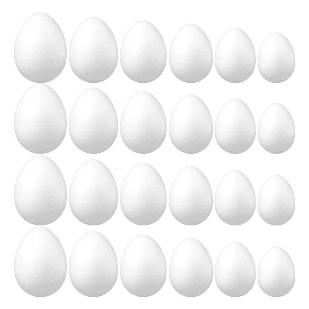 Crafts Egg Diy Easter Eggs Children Spring Activities 8cm Plastic 24Pcs